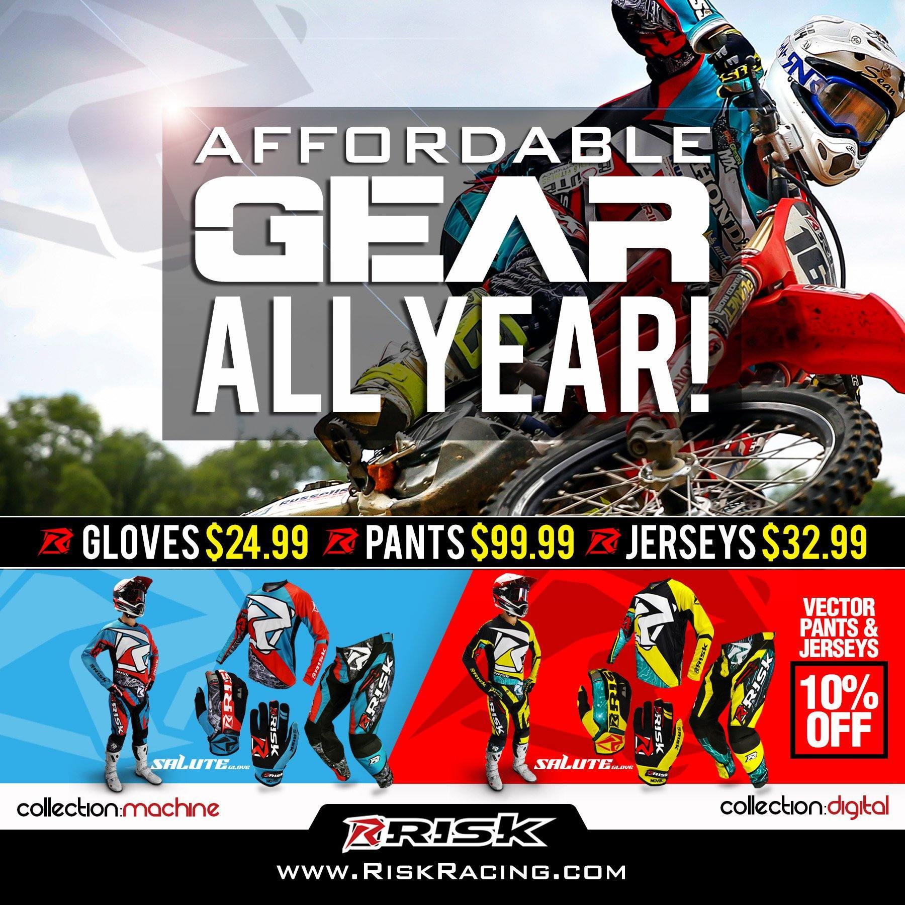 Affordable Gear All Year - Risk Racing
