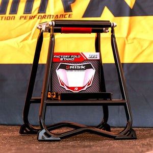 Risk Racing F.F.S. Factory Fold Stand in the pit