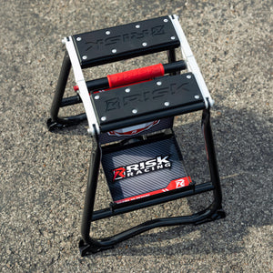 Risk Racing F.F.S. Factory Fold Stand in the pit